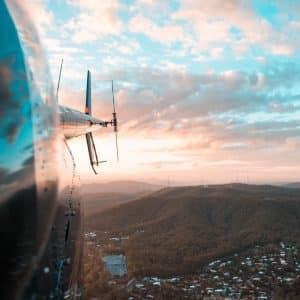 Sunset City and Mountain Views Scenic Flight 2